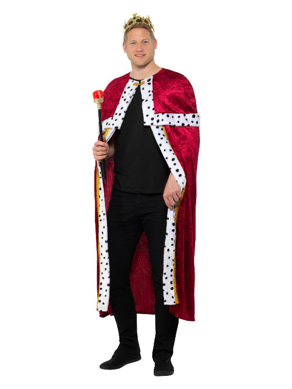 Royal Cloak Red Robe with Crown and Staff 1