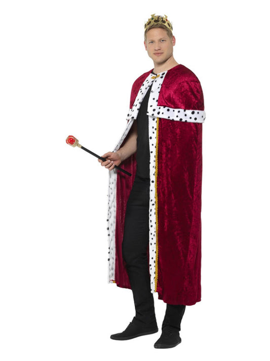 Royal Cloak Red Robe with Crown and Staff 2