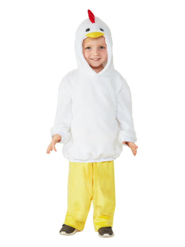 Toddler Chicken Costume White Jumpsuit 1