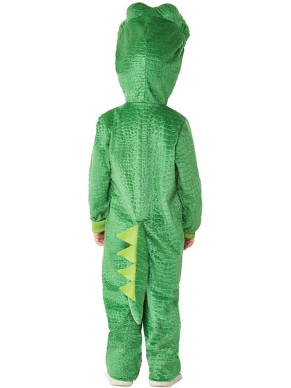 Crocodile Costume Toddler Green Hooded Jumpsuit 3