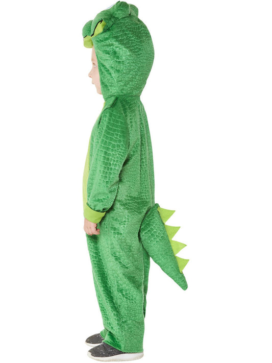 Crocodile Costume Toddler Green Hooded Jumpsuit 2