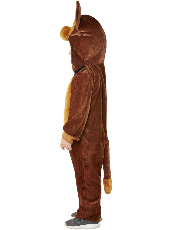 Toddler Dog Costume Brown with Hooded Jumpsuit 2