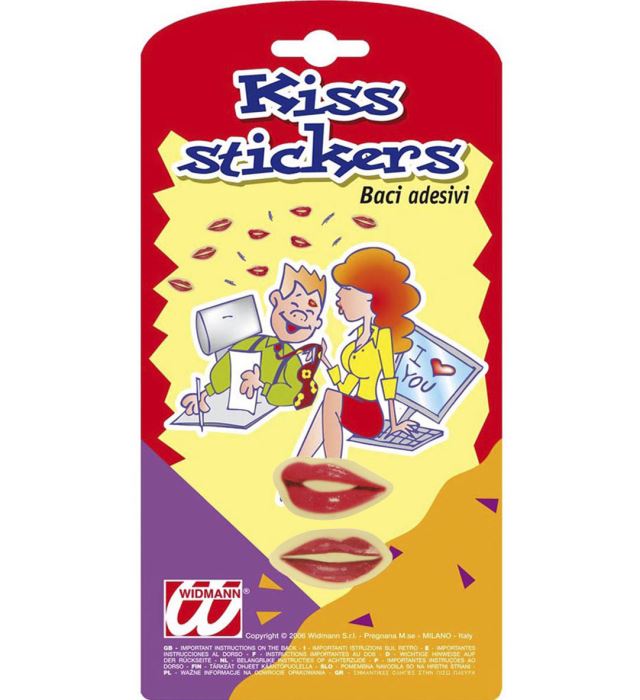 Set Of 4 Kiss Stickers