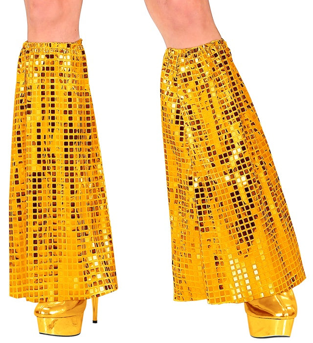 The 70S Disco Style  Gold Sequin Leg Warmers 
