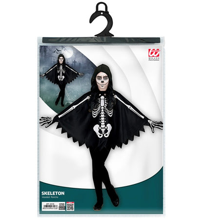 Skeleton  Hooded Poncho 