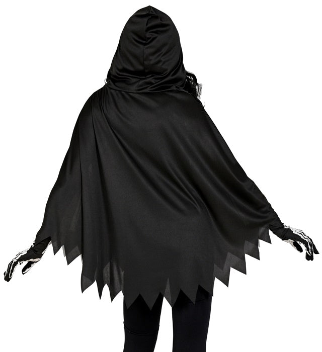 Skeleton  Hooded Poncho 
