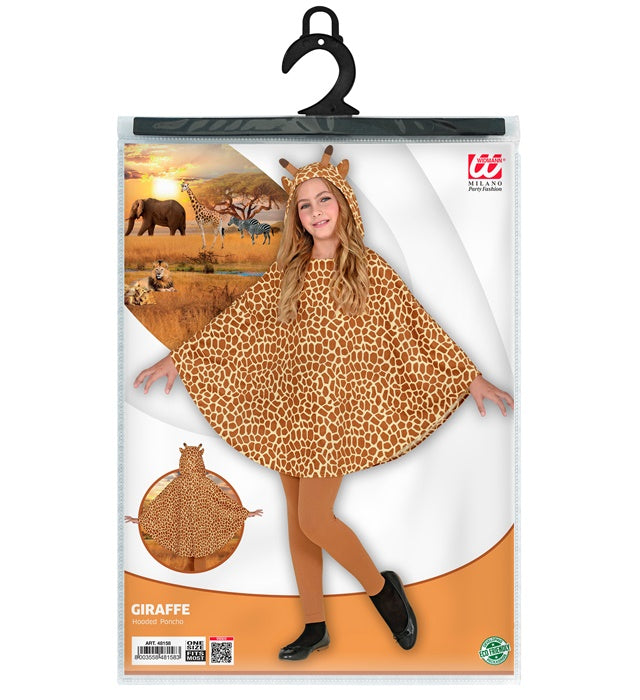 Giraffe  Hooded Poncho 