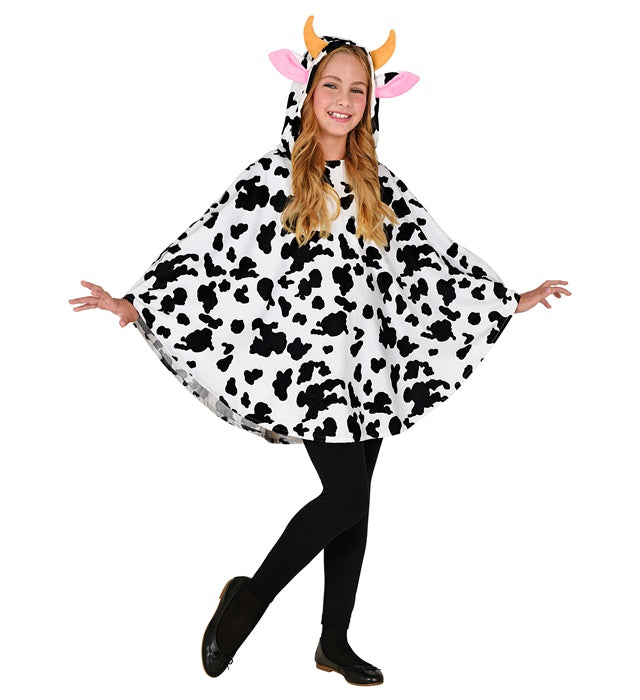 Cow  Hooded Poncho 