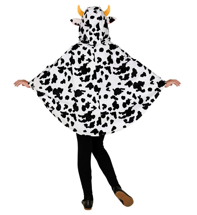 Cow  Hooded Poncho 