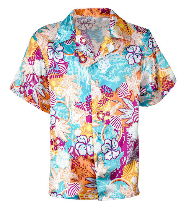 Satin Hawaiian Shirt