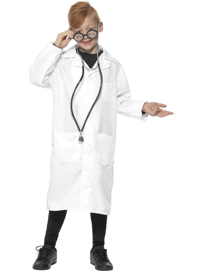 Doctor Scientist Costume Unisex Kids White Lab Coat 5