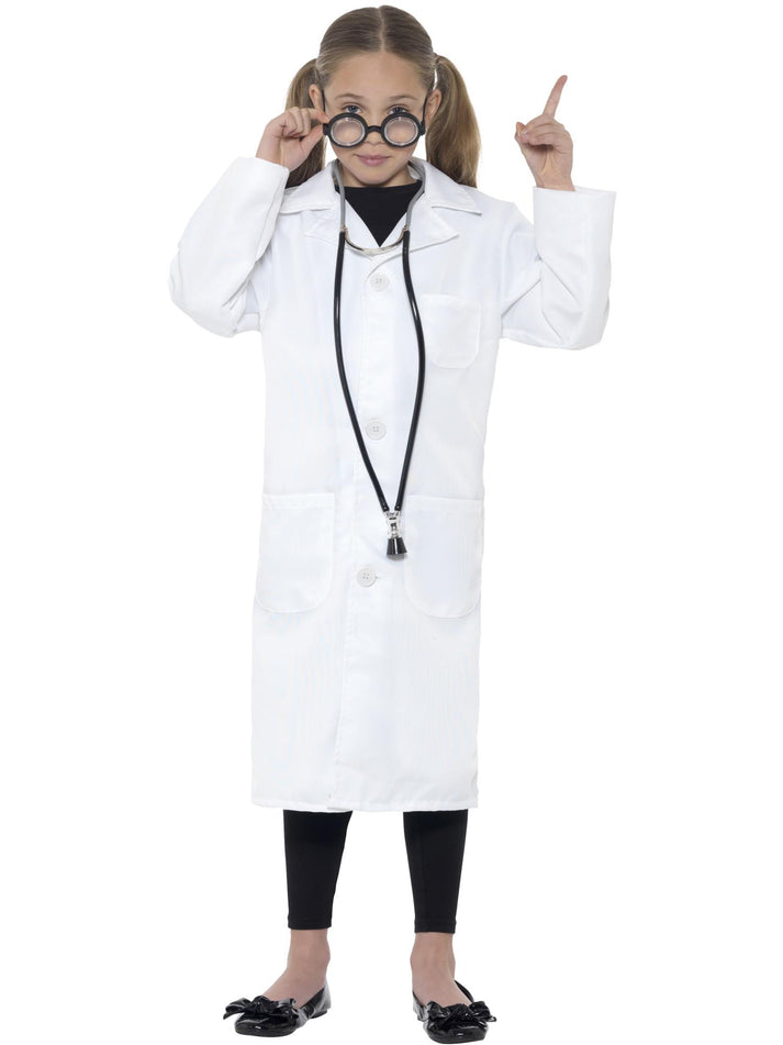Doctor Scientist Costume Unisex Kids White Lab Coat 6