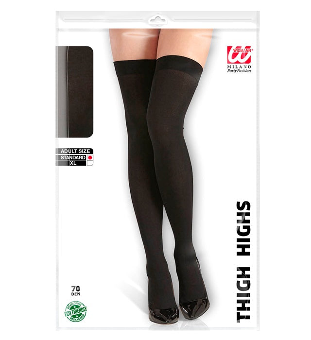 Black Thigh Highs 70 Den