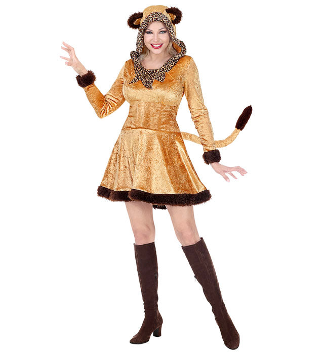 Panther  Hooded Dress 