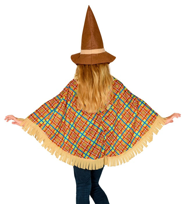 Scarecrow  Poncho, Hat 