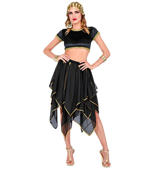 Black Chiffon Skirt