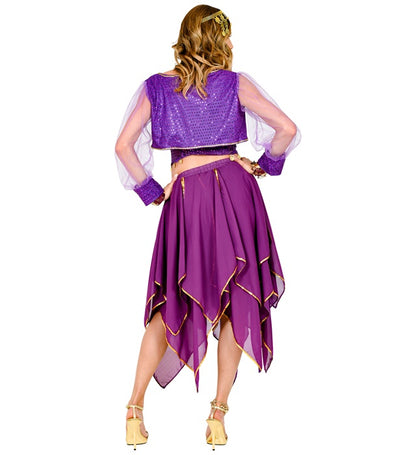 Purple Chiffon Skirt