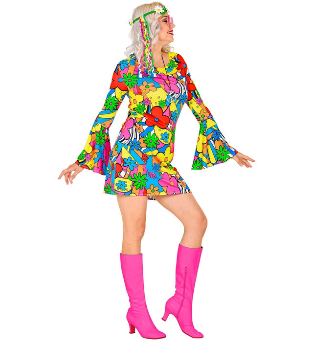 The 60S Fashion - Flower Power”   Dress 