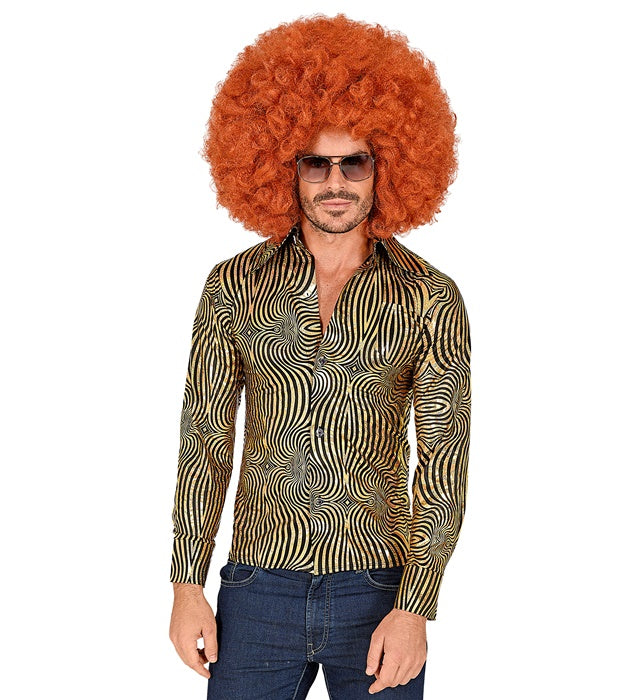 The 70S Disco Style - Golden Waves  Shirt 