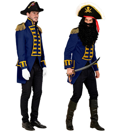 Blue Parade Coat For Man