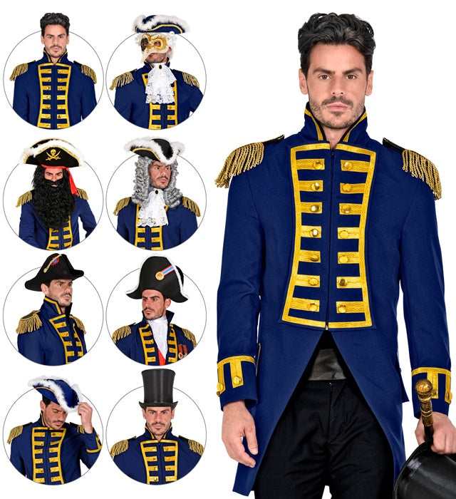 Blue Parade Coat For Man