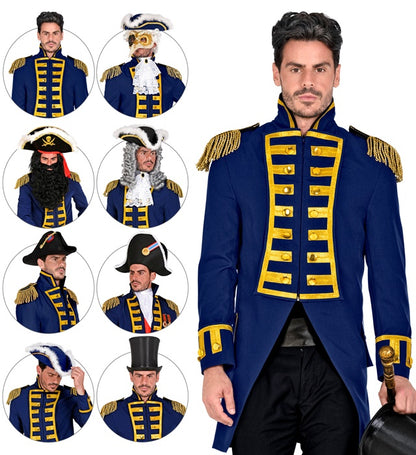 Blue Parade Coat For Man