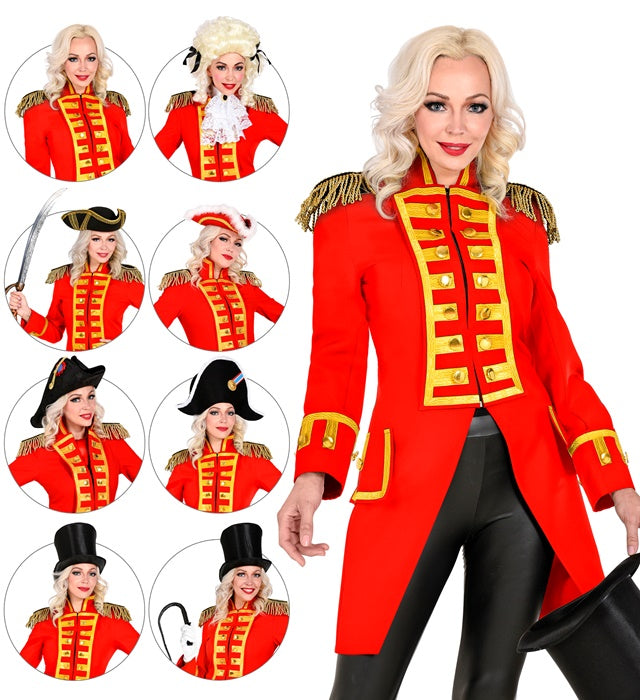 Red Parade Coat For Woman