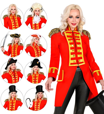 Red Parade Coat For Woman