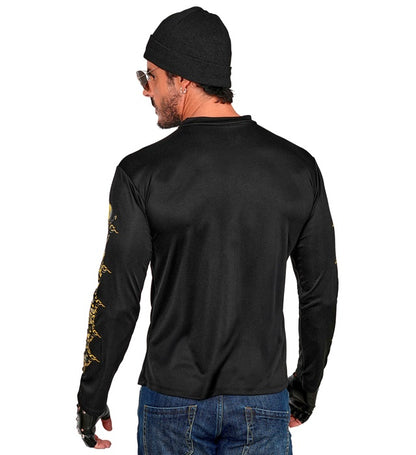 Skull & Crossbones Biker Shirt