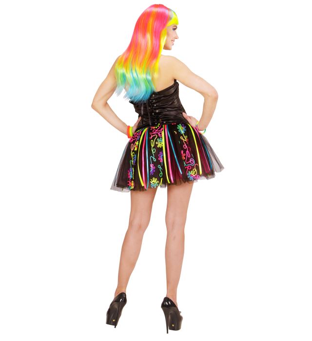 Neon Rainbow Fantasy Girl  Corset, Tutu 