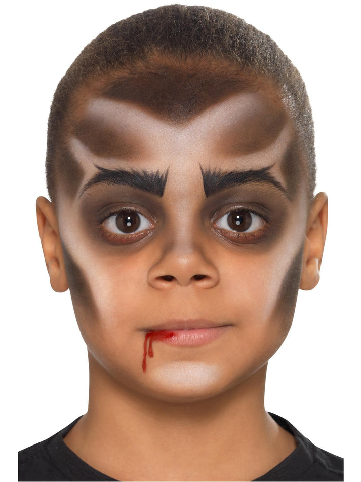 Kids Vampire Kit Aqua Face Paints Fangs Stipple Sponge and Applicator