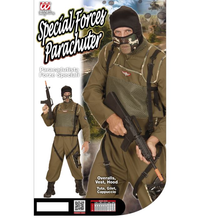 Special Forces Parachuter  Overalls, Vest, Hood 