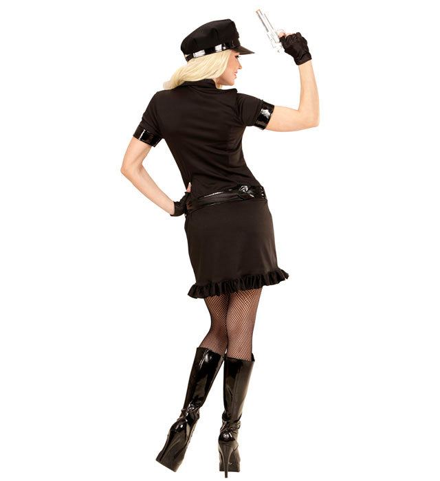 Police Officer  Dress, Belt, Tie, Fingerless Gloves, Hat 