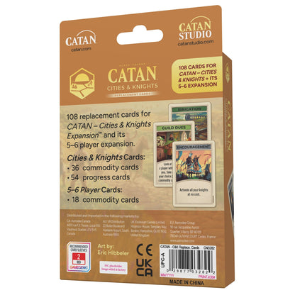 CATAN Cities and Knights Replacement Cards Pack 6th Edition Board Game