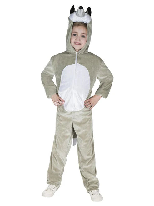 Wolf Costume Kids Dress Up Jumpsuit with Hood