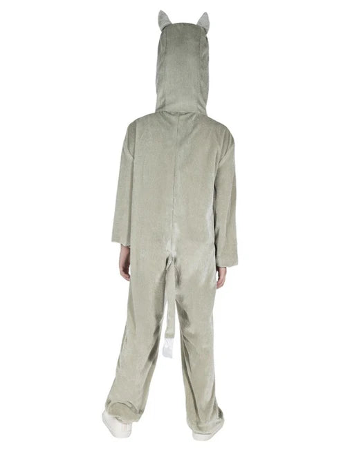 Wolf Costume Kids Dress Up Jumpsuit with Hood 3