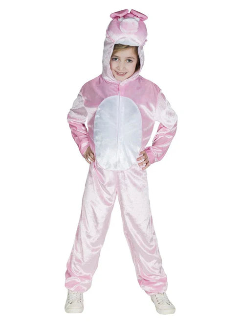 Pig Costume Jumpsuit with Hood Kids Oinktastic Fun for Dress-Up