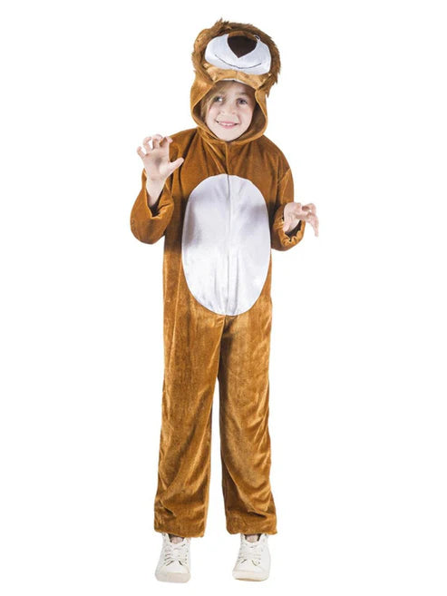 Lion Costume Kids Dress Up Jumpsuit with Hood 1