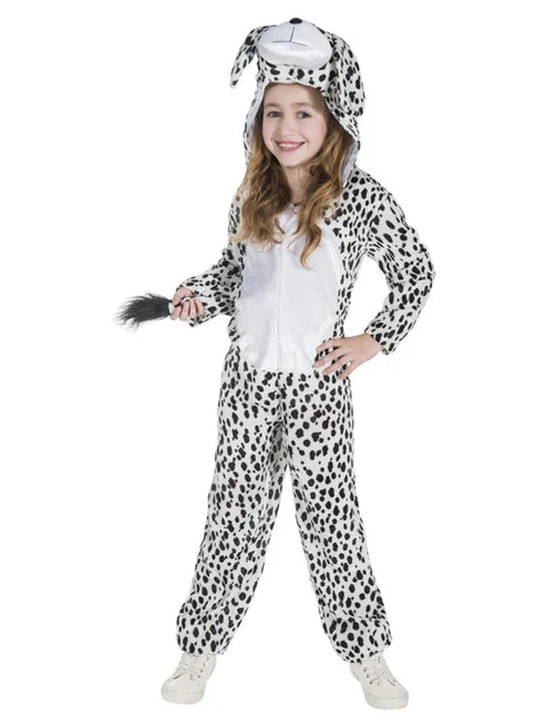 Dalmation Costume Kids Dress Up Jumpsuit with Hood 1