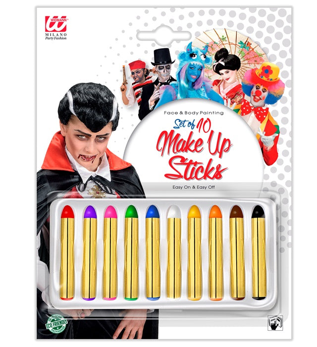 Set Of 10 Make-Up Sticks - 24 Ml