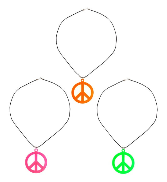 Neon Hippie Necklace 3 Colors Ass.