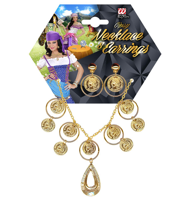 Gipsy Set  Necklace, Earrings 