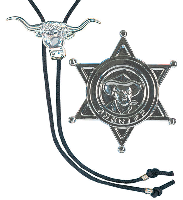 Cowboy Set  String Tie, Star 