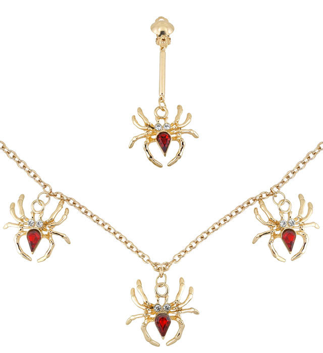 Spider Lady Set  Necklace, Earring 