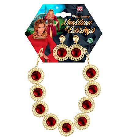 Renaissance Queen Set With Red Gems
