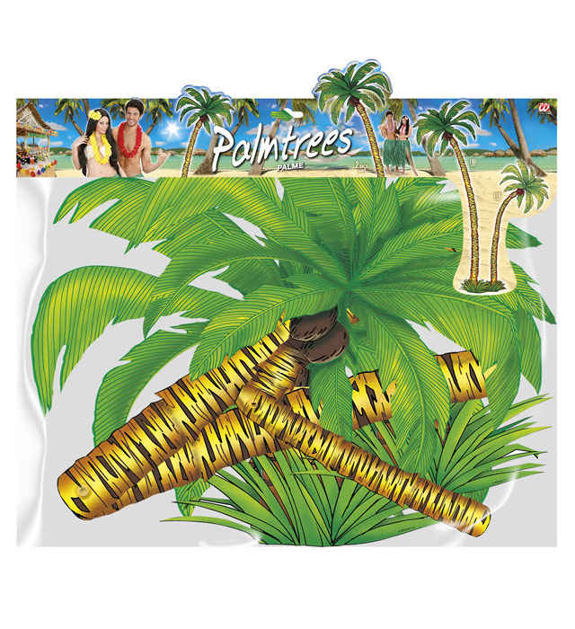 Set Of 2 Palmtrees H 180 And 116 Cm