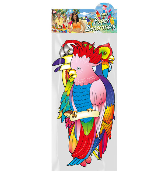 Set Of 8 Tropical Birds 45 Cm - 8 Styles Ass.