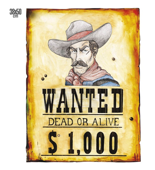 Wanted Poster 38X50 Cm