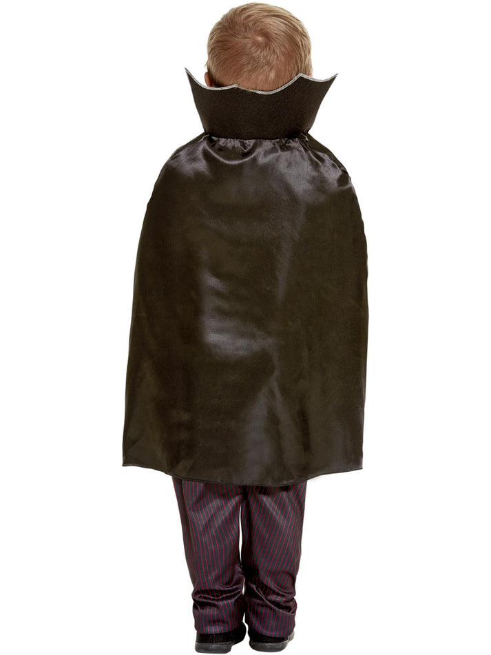 Toddler Vampire Costume Red Top Black Trousers and Cape 3