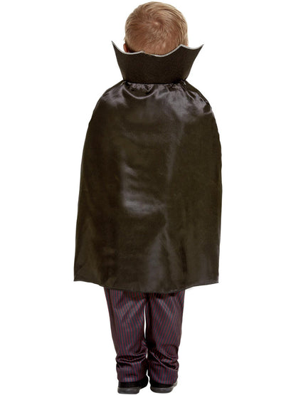 Toddler Vampire Costume Red Top Black Trousers and Cape 3